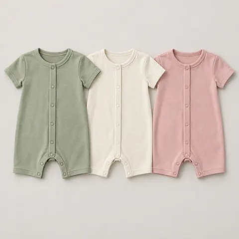 Tara Tots Cotton Baby Romper, 3 Colours