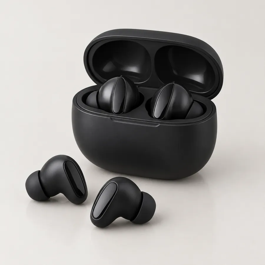SoundNest AirLoop Wireless Earbuds, Midnight Black