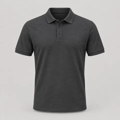 Urbanex Charcoal Cotton Polo Shirt, Size L