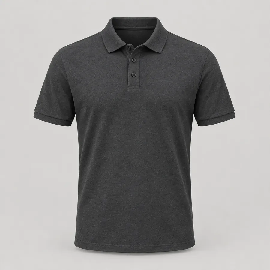 Urbanex Charcoal Cotton Polo Shirt, Size L