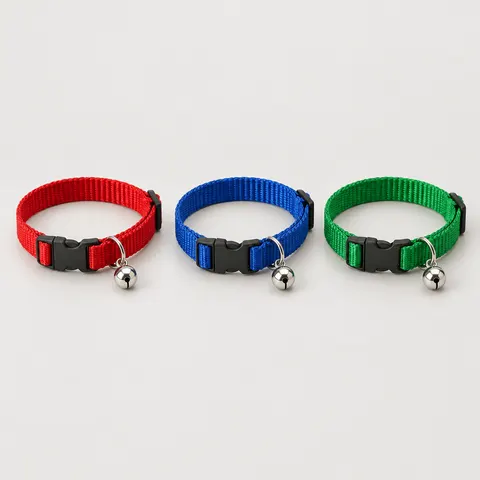 Purrfect Pals Adjustable Cat Collar with Bell