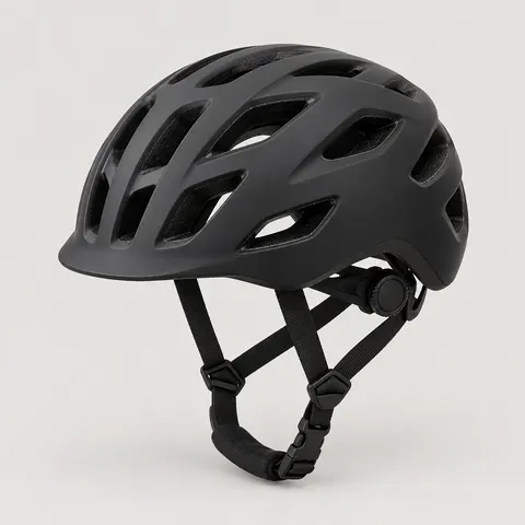Strikora Sports Ventilated Cycling Helmet, Matte Black